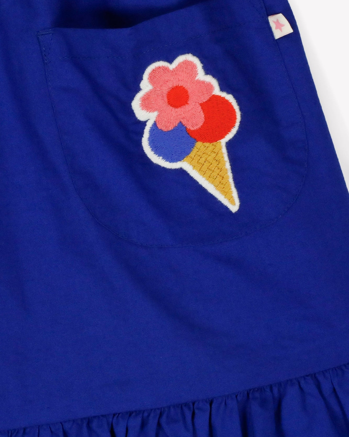 Robe Lydia en coton - Bleu Fou