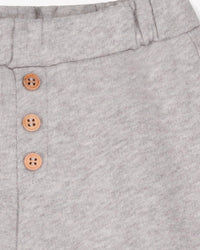 Lightweight cotton jogging bottoms - Heather grey
