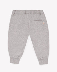 Lightweight cotton jogging bottoms - Heather grey