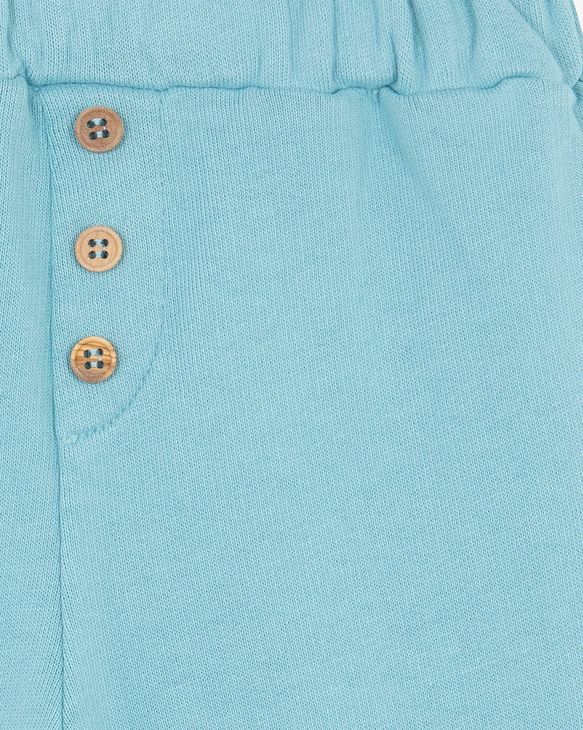 Lightweight cotton jogging bottoms - Blue Fish