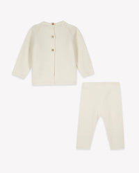 Cotton Rabbit Outfit - Ecru
