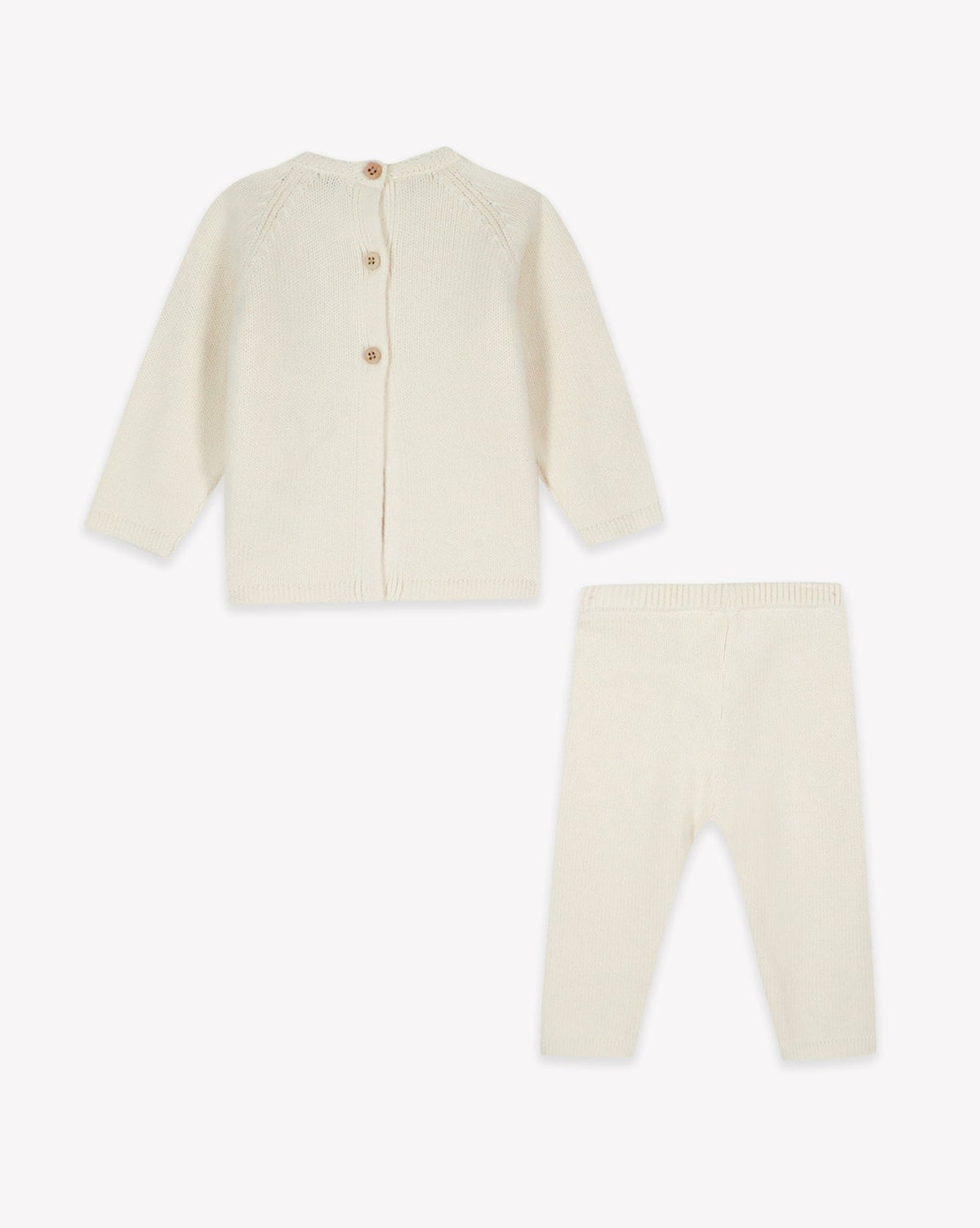 Cotton Rabbit Outfit - Ecru