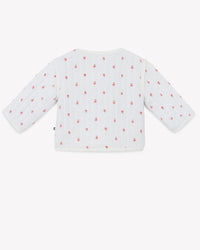 Louana printed cotton jacket - Ecru Bonton