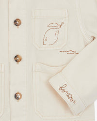 Ermana cotton jacket - Ecru Bonton