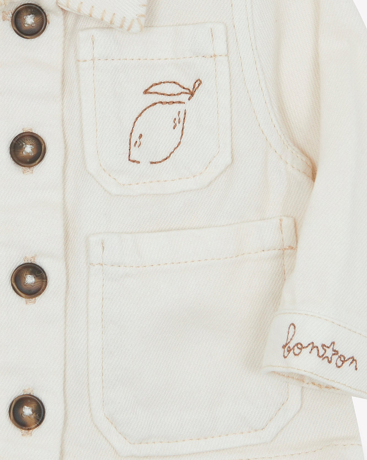 Elfe cotton jacket - Ecru Bonton