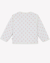 Louane printed cotton jacket - Ecru Bonton