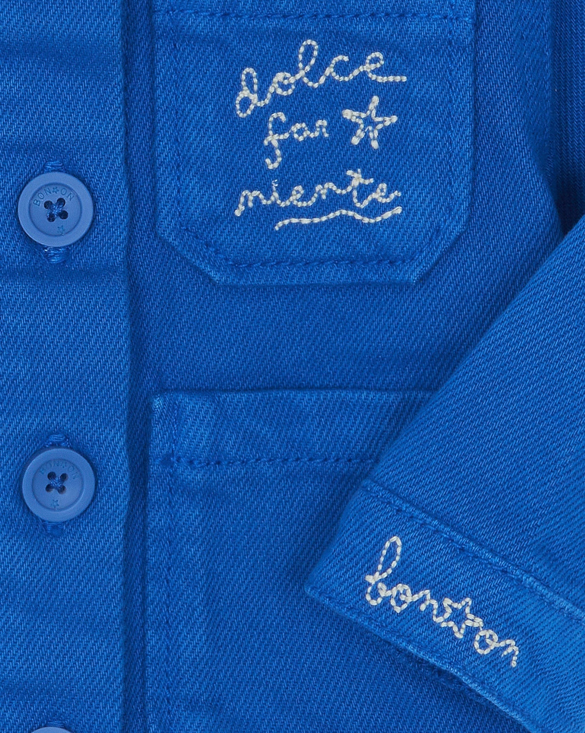 Elfie cotton jacket - Crazy Blue