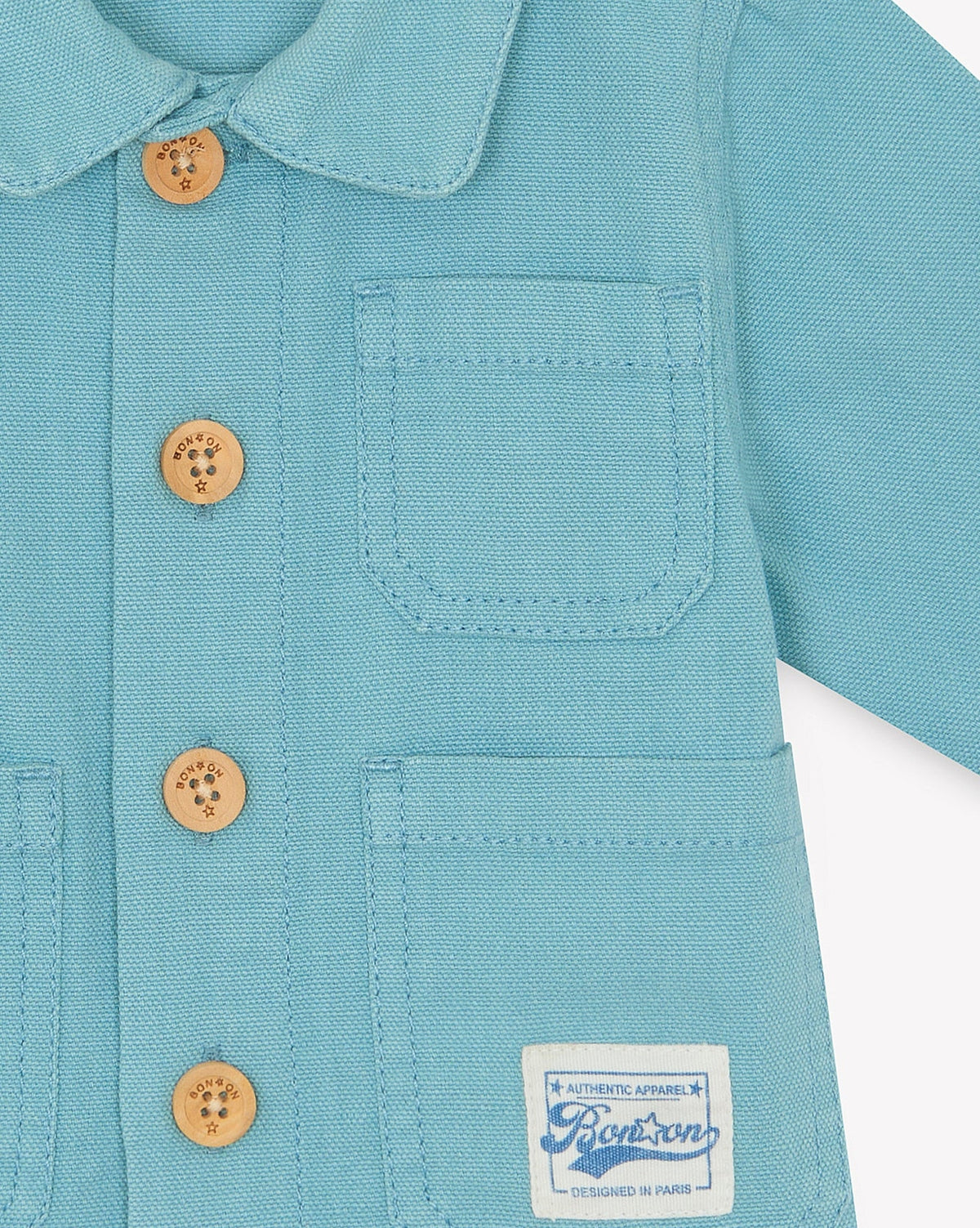 Elfe cotton jacket - Fish Blue