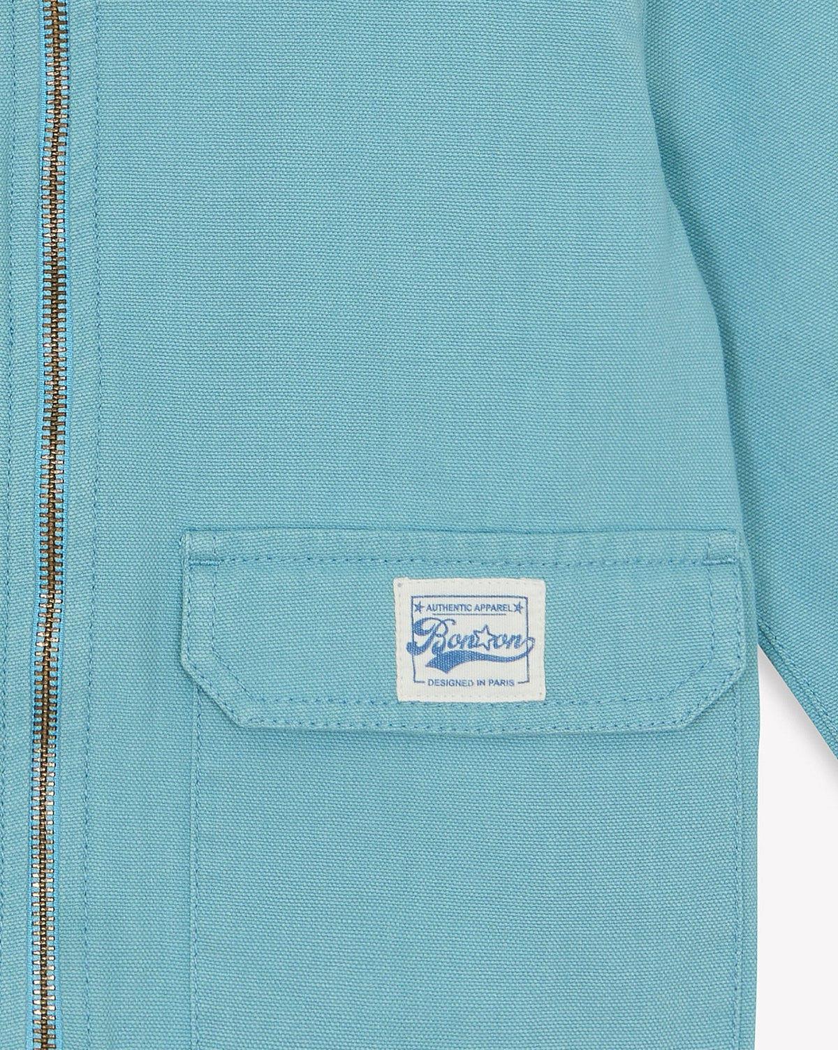 Larry cotton jacket - Blue Fish
