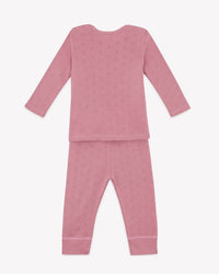 Ensemble de pyjama 2 pièces Patino en coton - Rose Charmant