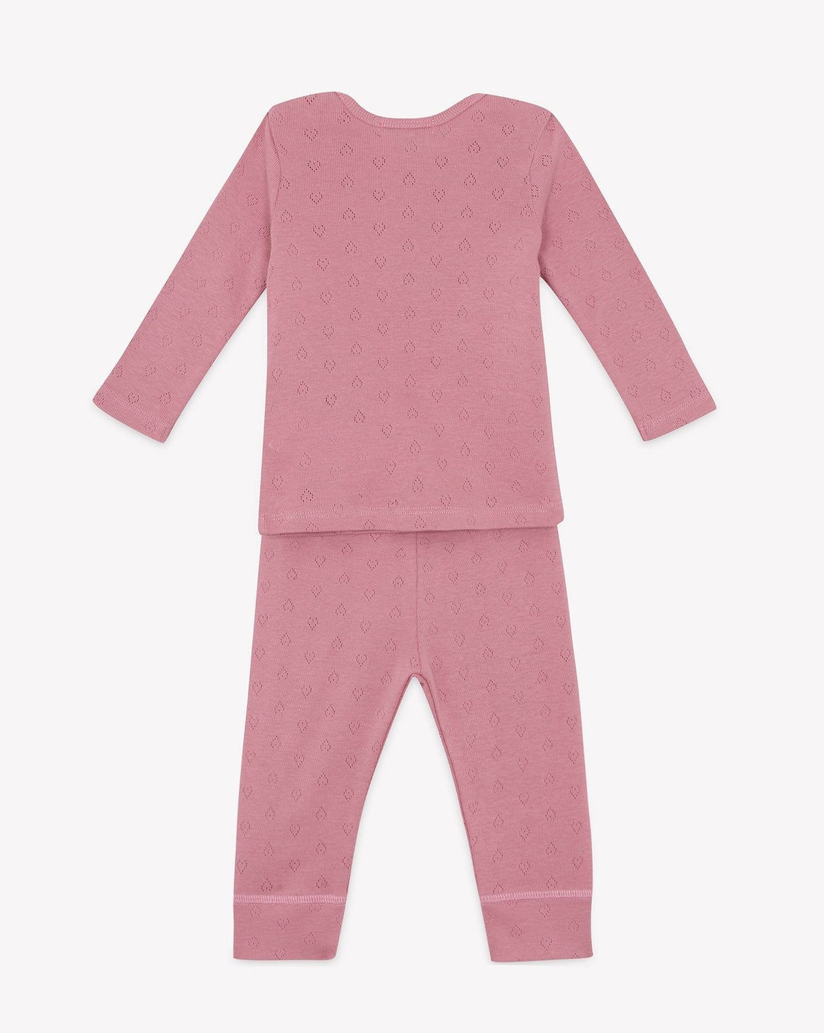 Ensemble de pyjama 2 pièces Patino en coton - Rose Charmant
