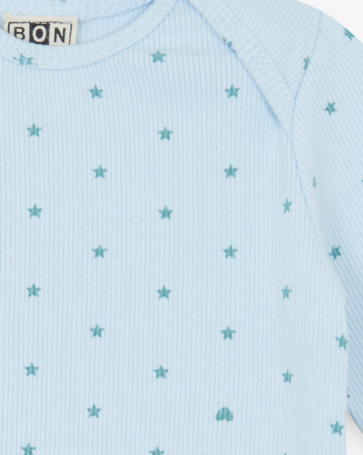 2-piece cotton pyjama set with stars - Bleu Dodo