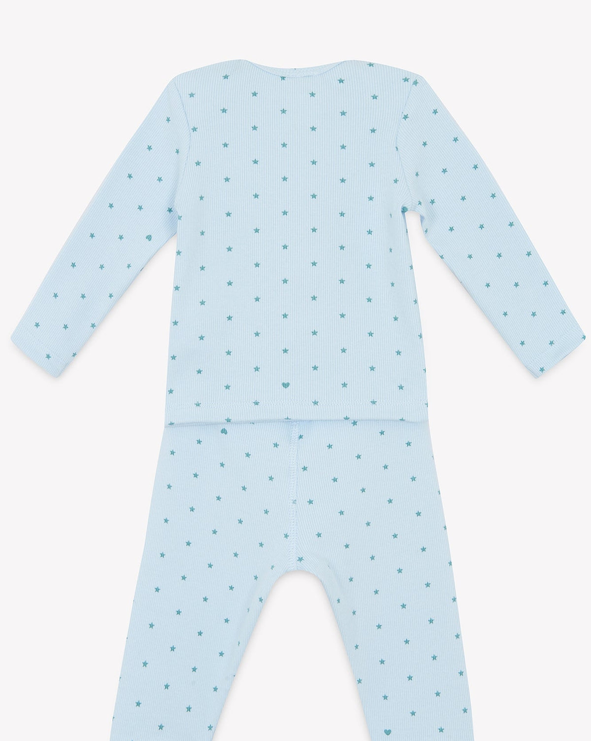 2-piece cotton pyjama set with stars - Bleu Dodo