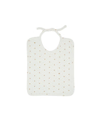 Cotton bib with star print - Ecru Bonton