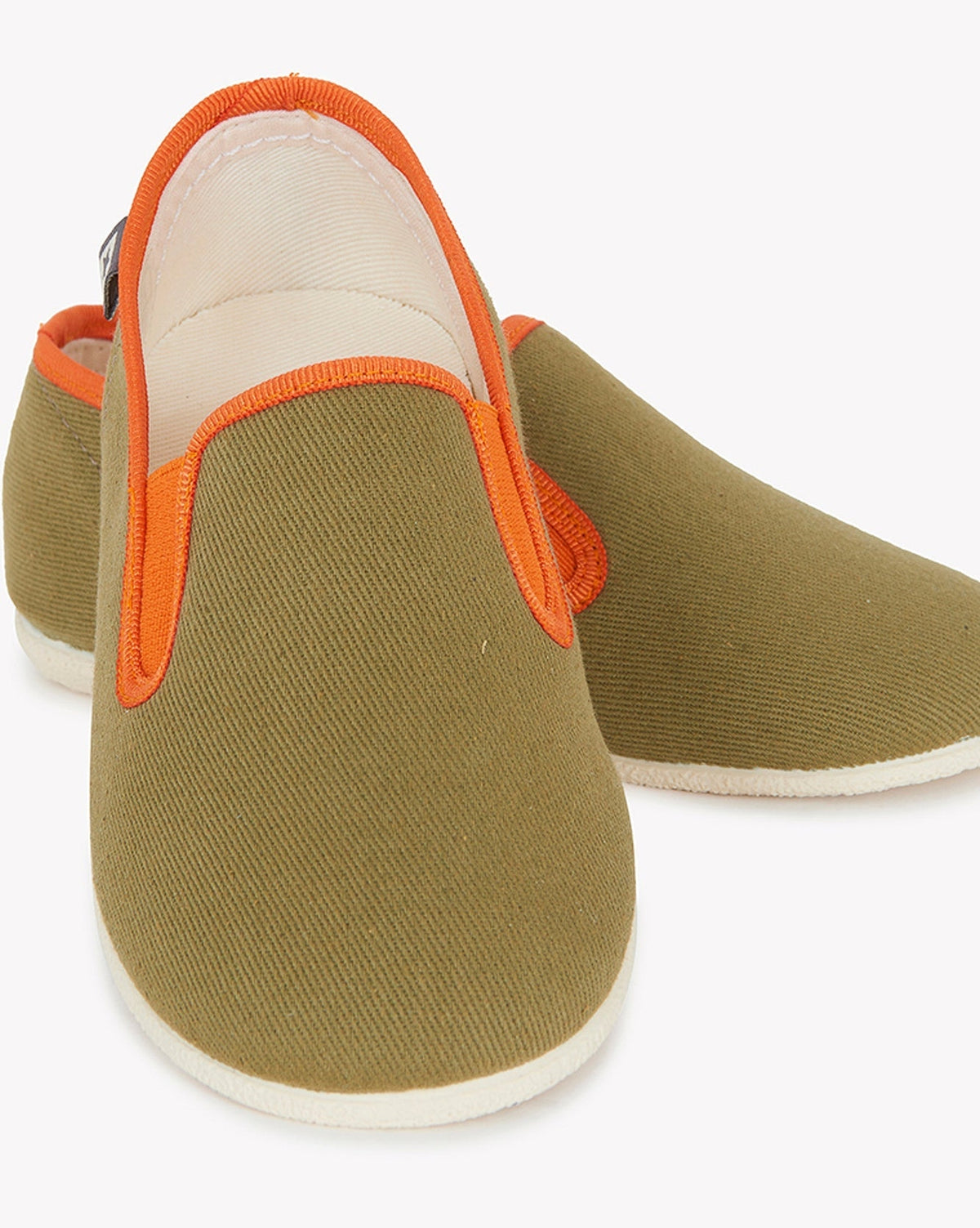 Chaussons John en coton - Kaki Kayak