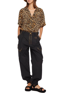 Blouse Baby à manches courtes - Leopard