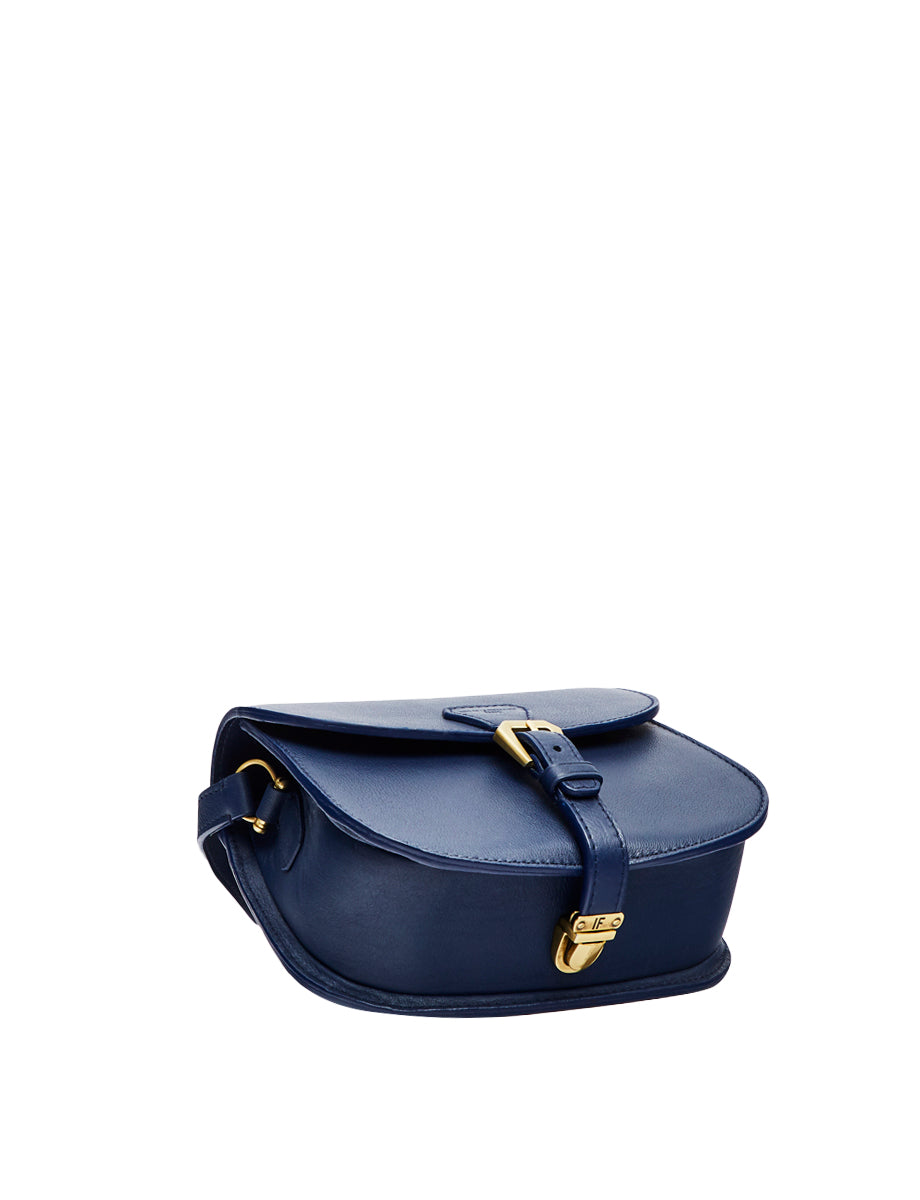 1qty NEW  / Sac bandoulière Baby Flâneur en cuir -  Blue Navy