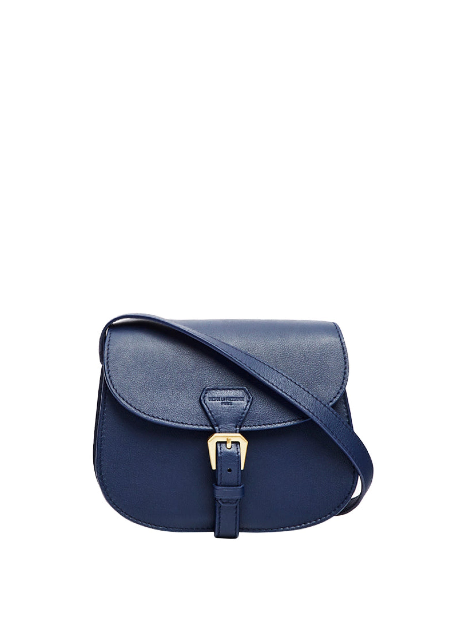1qty NEW  / Sac bandoulière Baby Flâneur en cuir -  Blue Navy