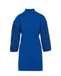 Robe pull Bacary en dentelle - Dark Navy