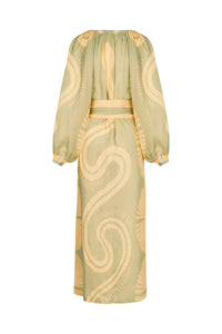 Green / Divinatory Word Dress