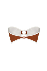 Brown / Intense Colorings Bikini Top in Terracota
