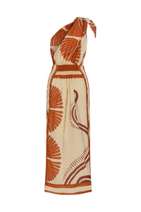Red / Natural Ecosystem Dress
