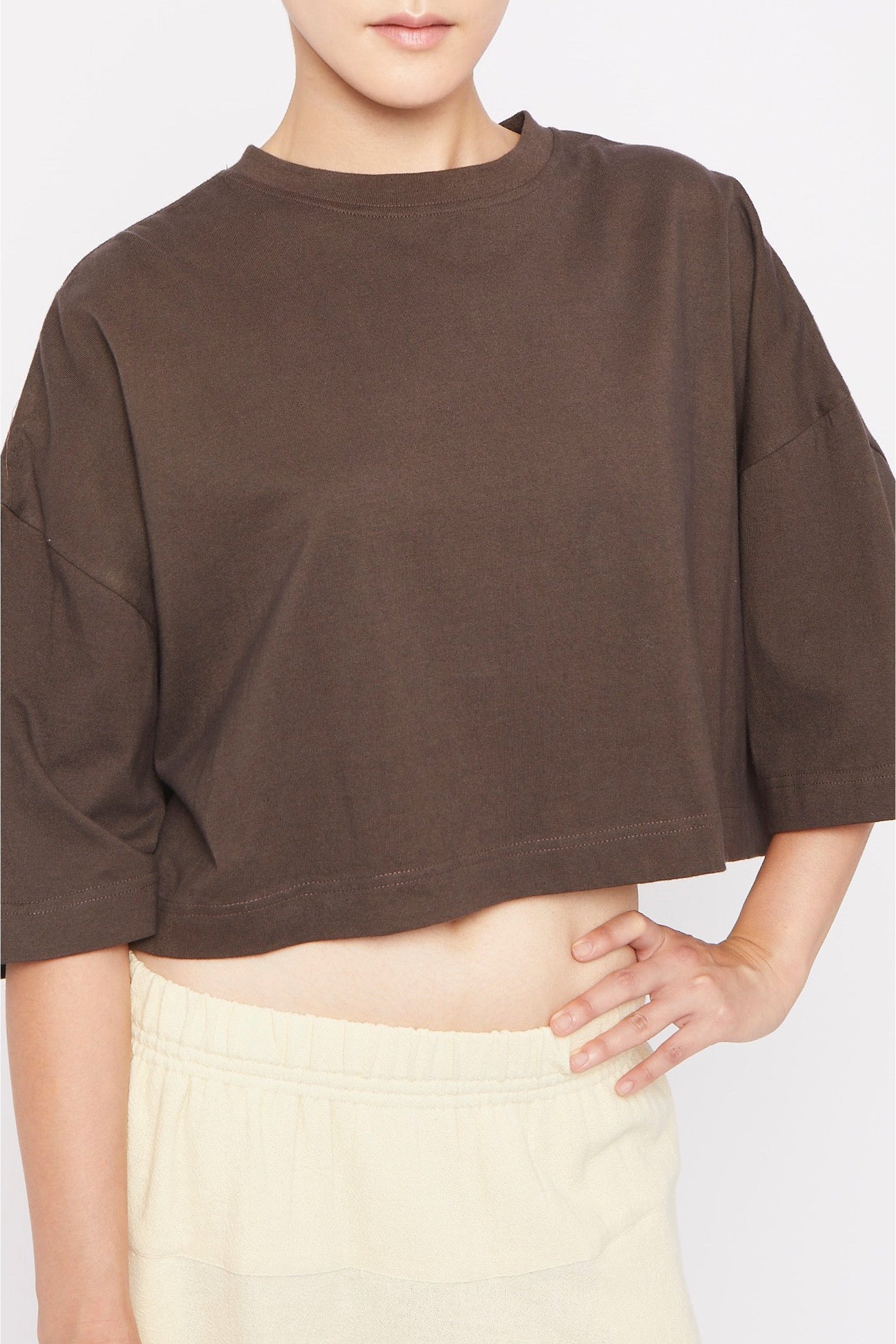 T-shirt Baddy à manches courtes - Brown