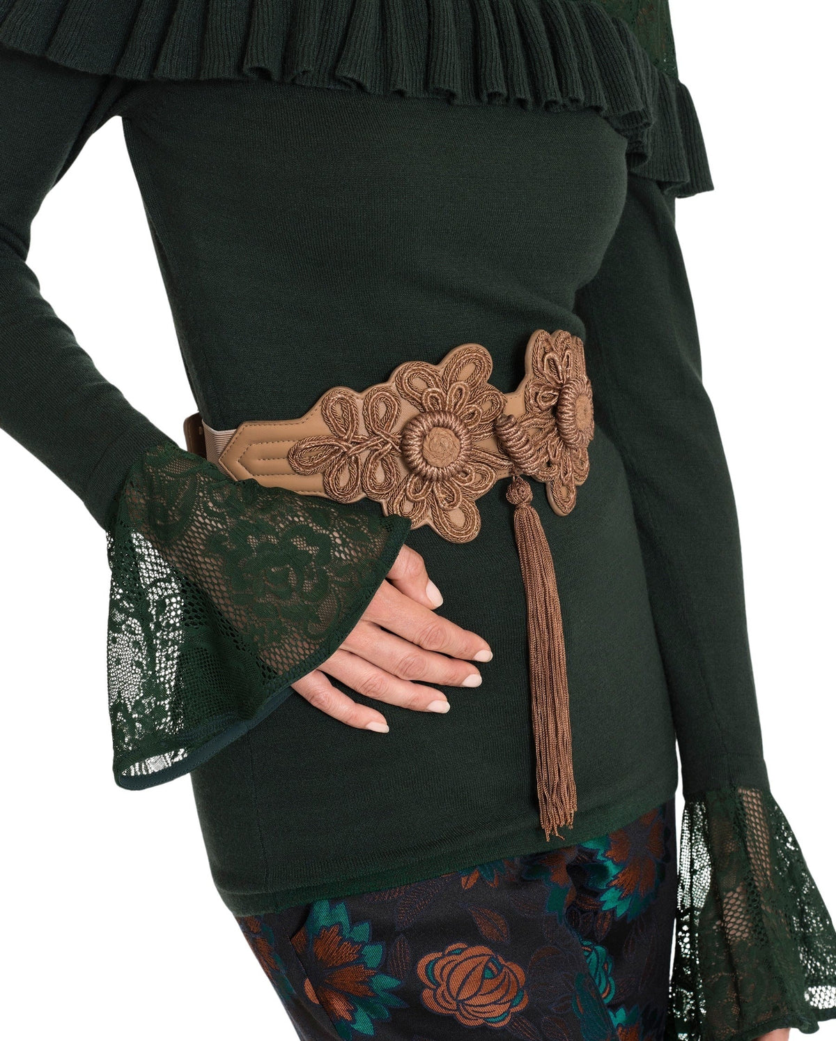 Ceinture Badia brodée - Beige