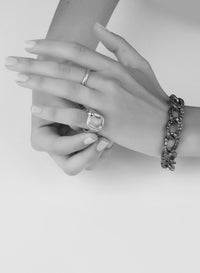 Bague Lucciole en Or blanc 18K & Saphir bleu