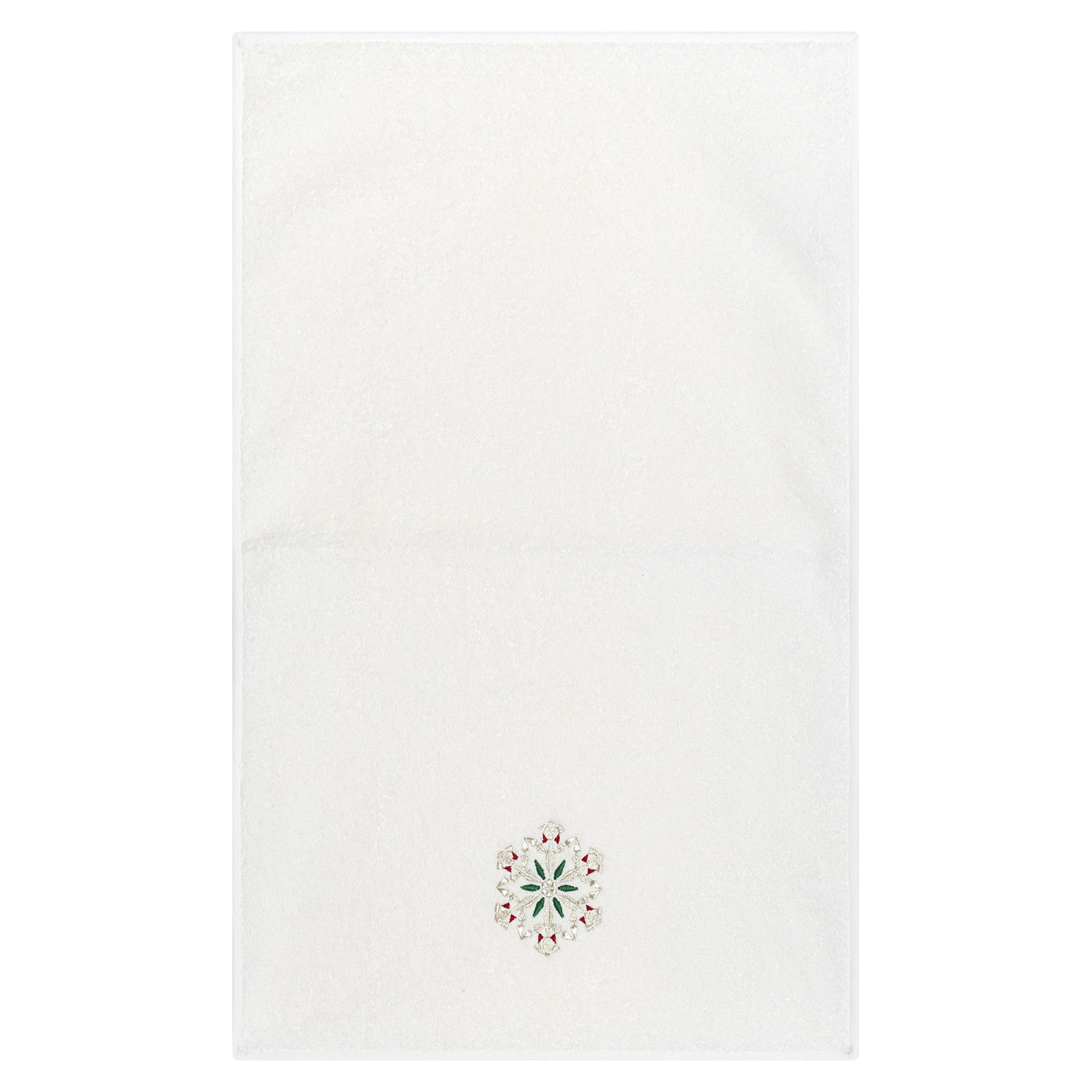Univers de bain Flocons - Argent & Vert & Rouge