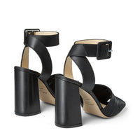 Baja 100 sandals in leather - Black Intense