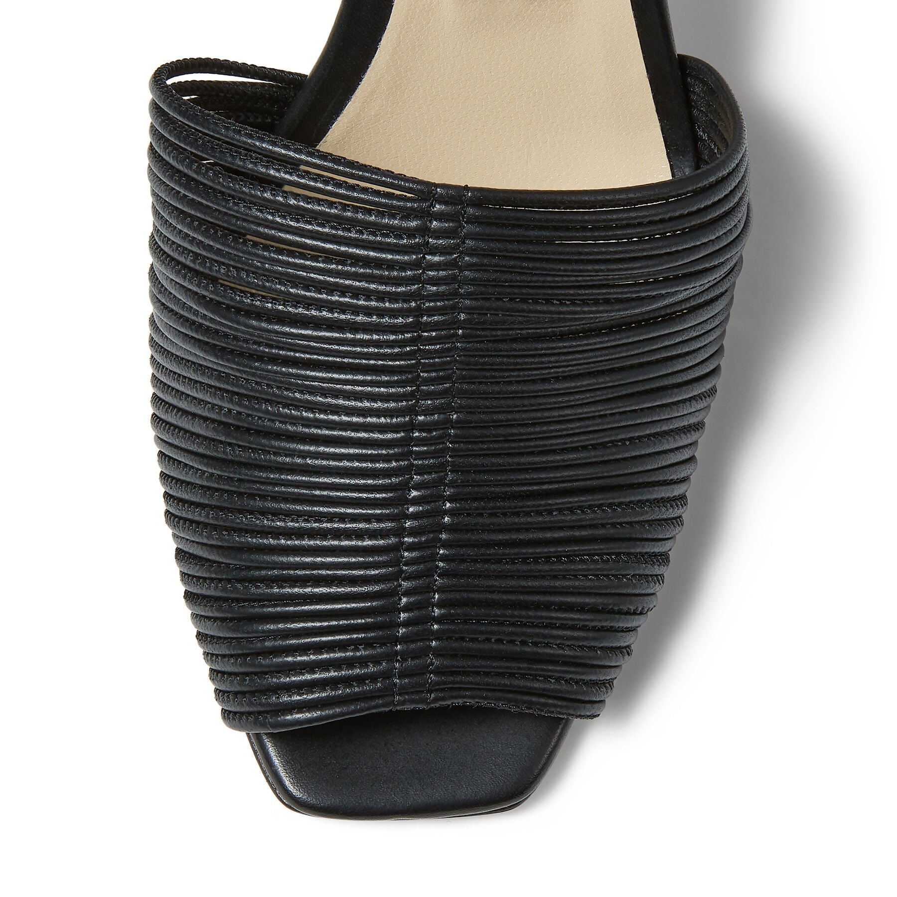 Baja 100 sandals in leather - Black Intense