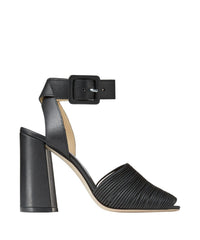 Baja 100 sandals in leather - Black Intense