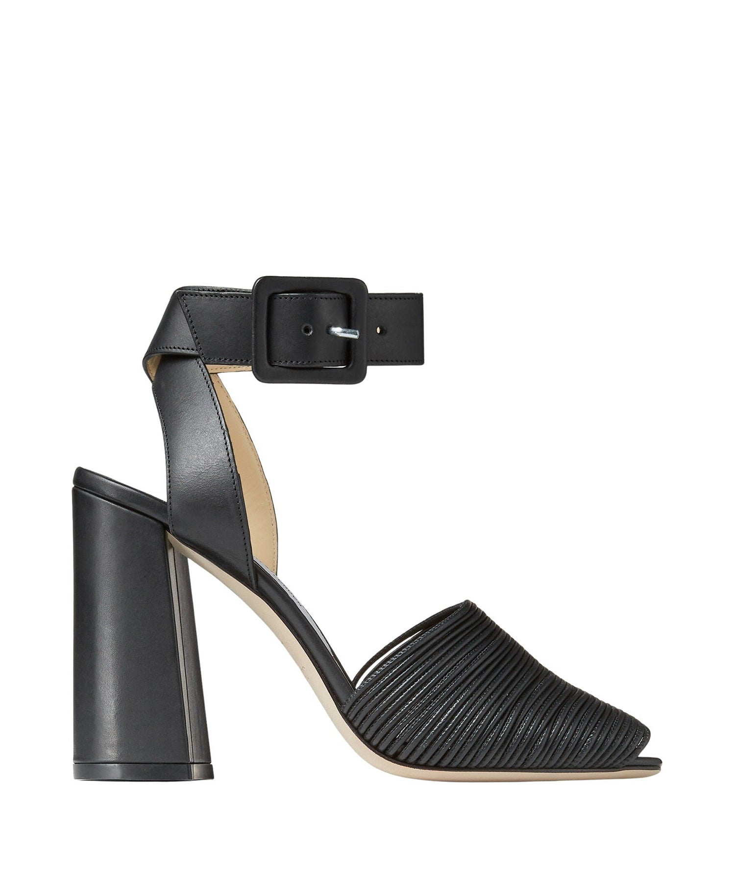 Baja 100 sandals in leather - Black Intense