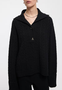 Pull Baker en maille - Black