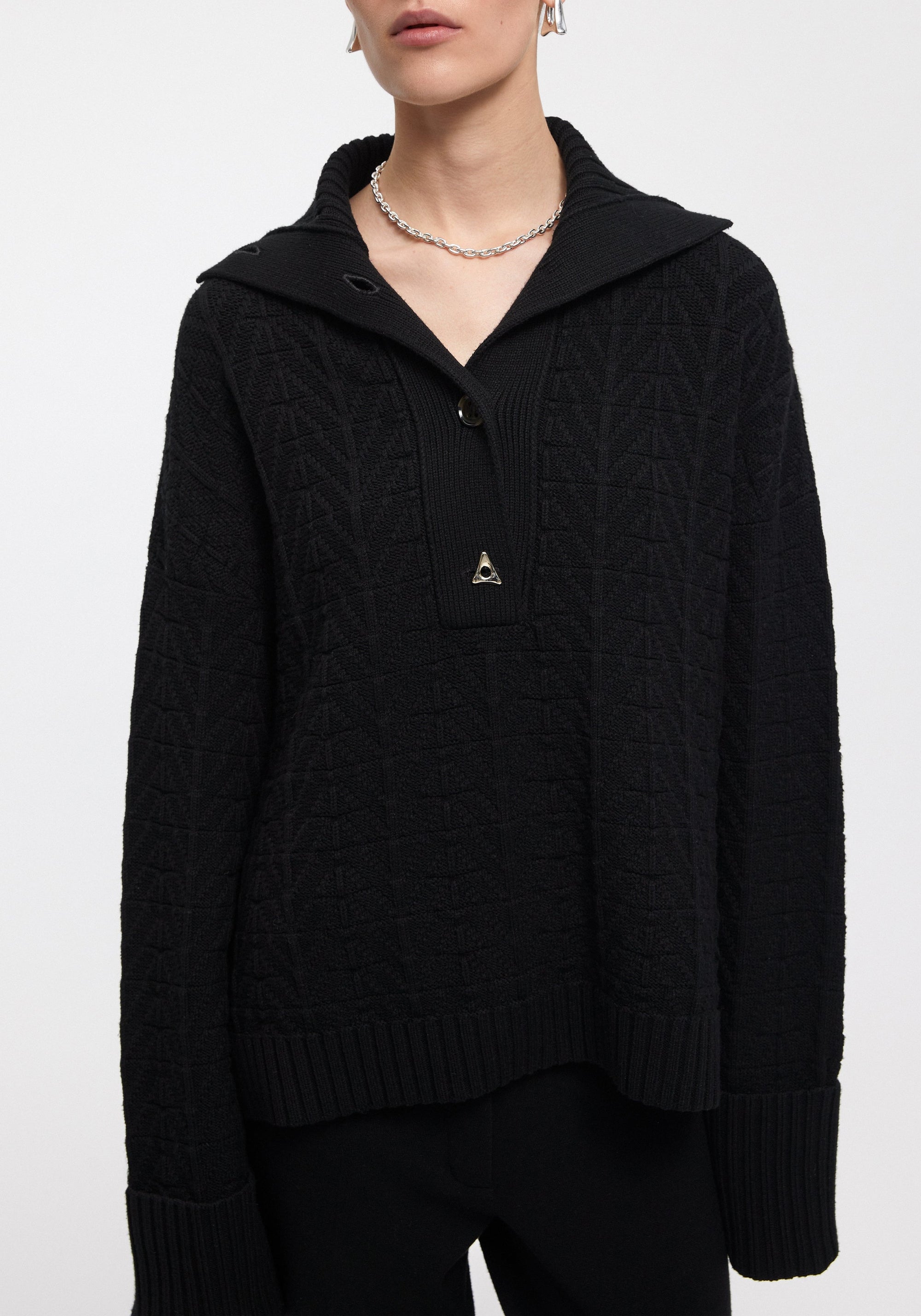 Pull Baker en maille - Black