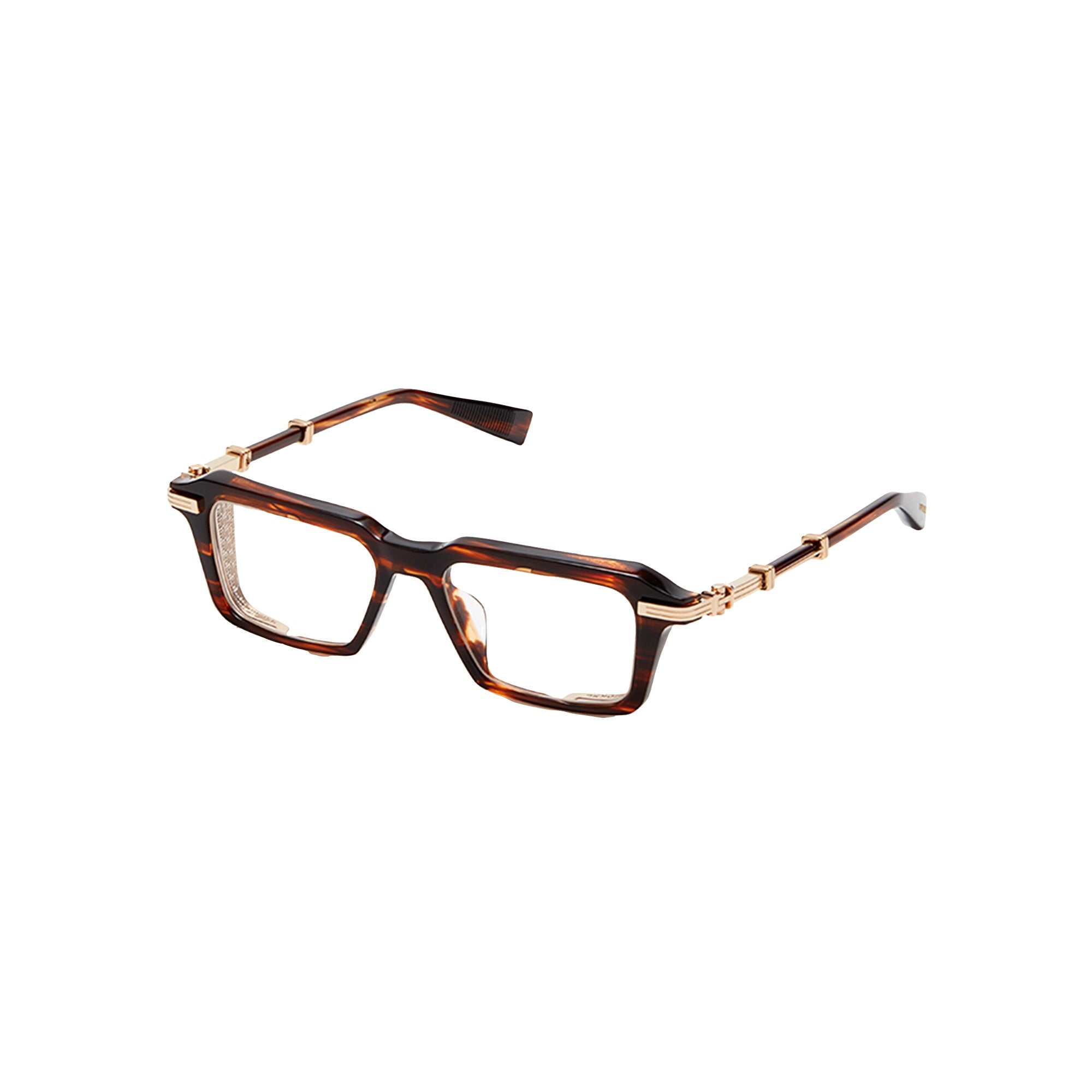 Brown Swirl White Gold LEGION III Lunettes de vue