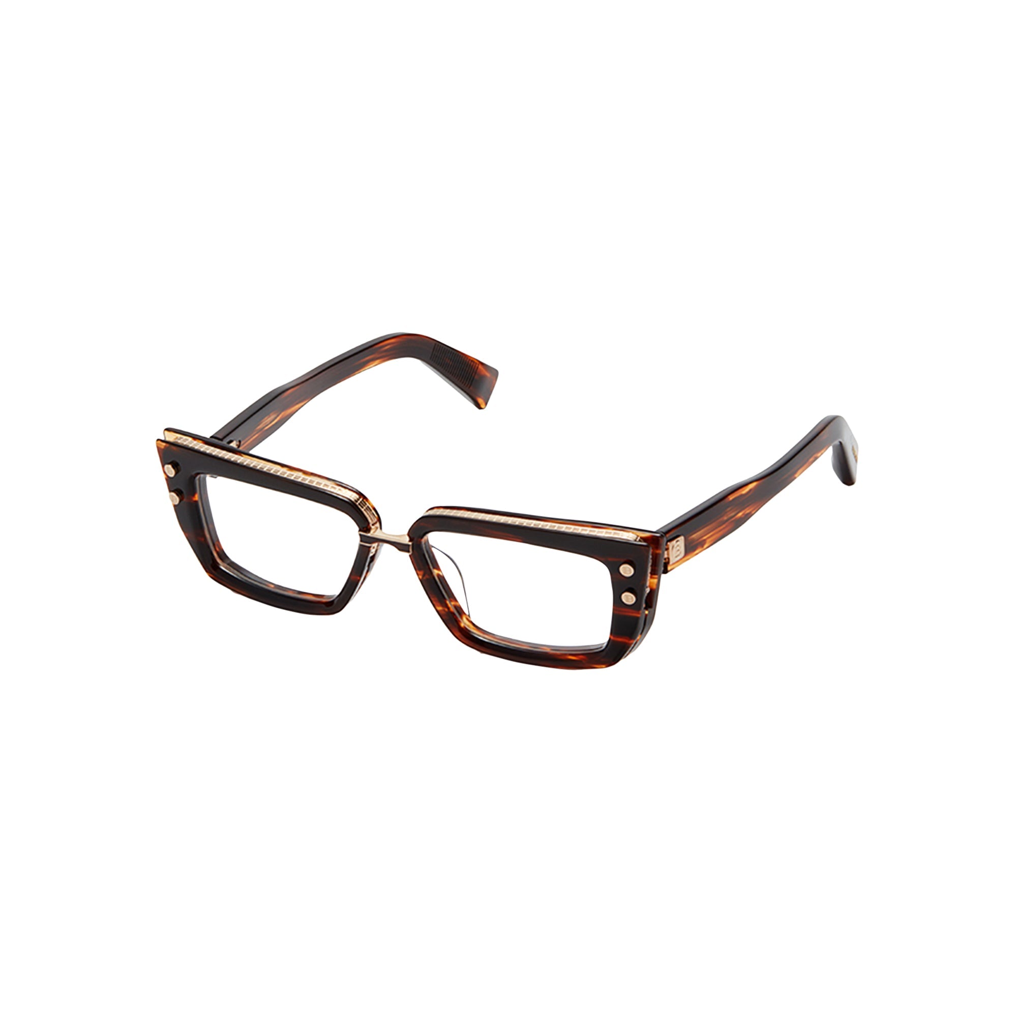 Brown Swirl White Gold MADAME Lunettes de vue