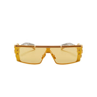 Gold Grey Crystal with Gold Flakes Side Lens w /PB pattern WONDER BOY III Lunettes de soleil