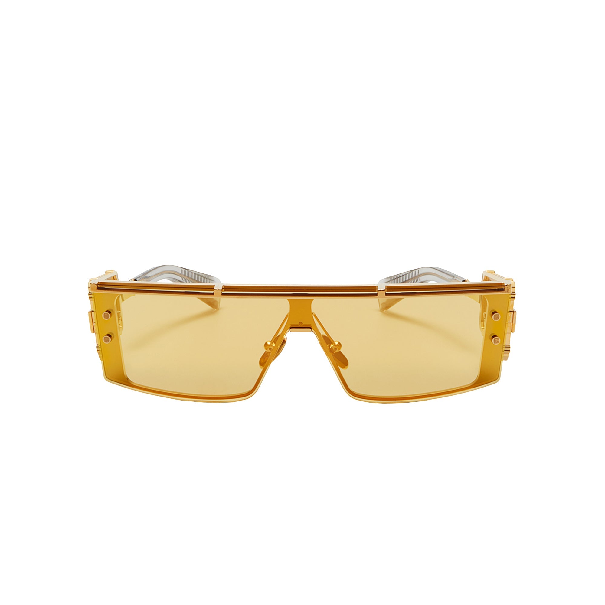 Gold Grey Crystal with Gold Flakes Side Lens w /PB pattern WONDER BOY III Lunettes de soleil