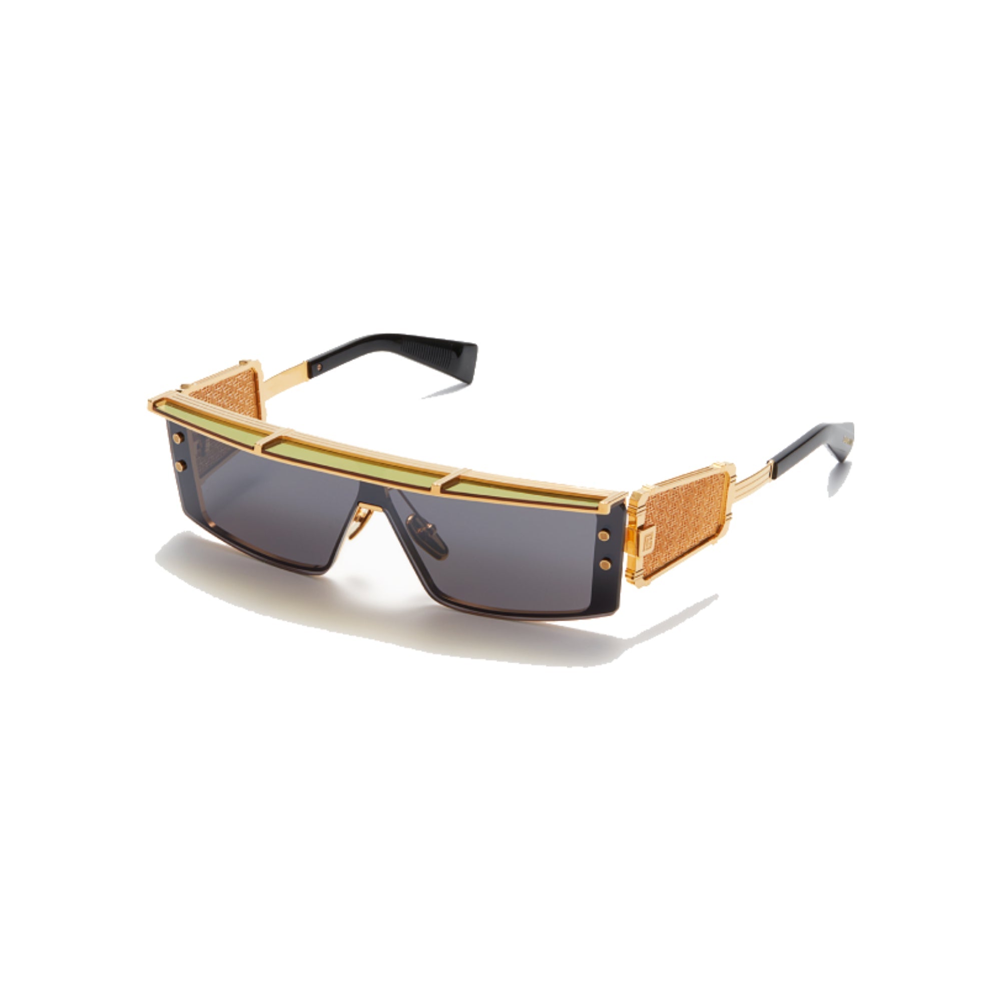 Gold Black Side Lens w /PB pattern WONDER BOY III Lunettes de soleil