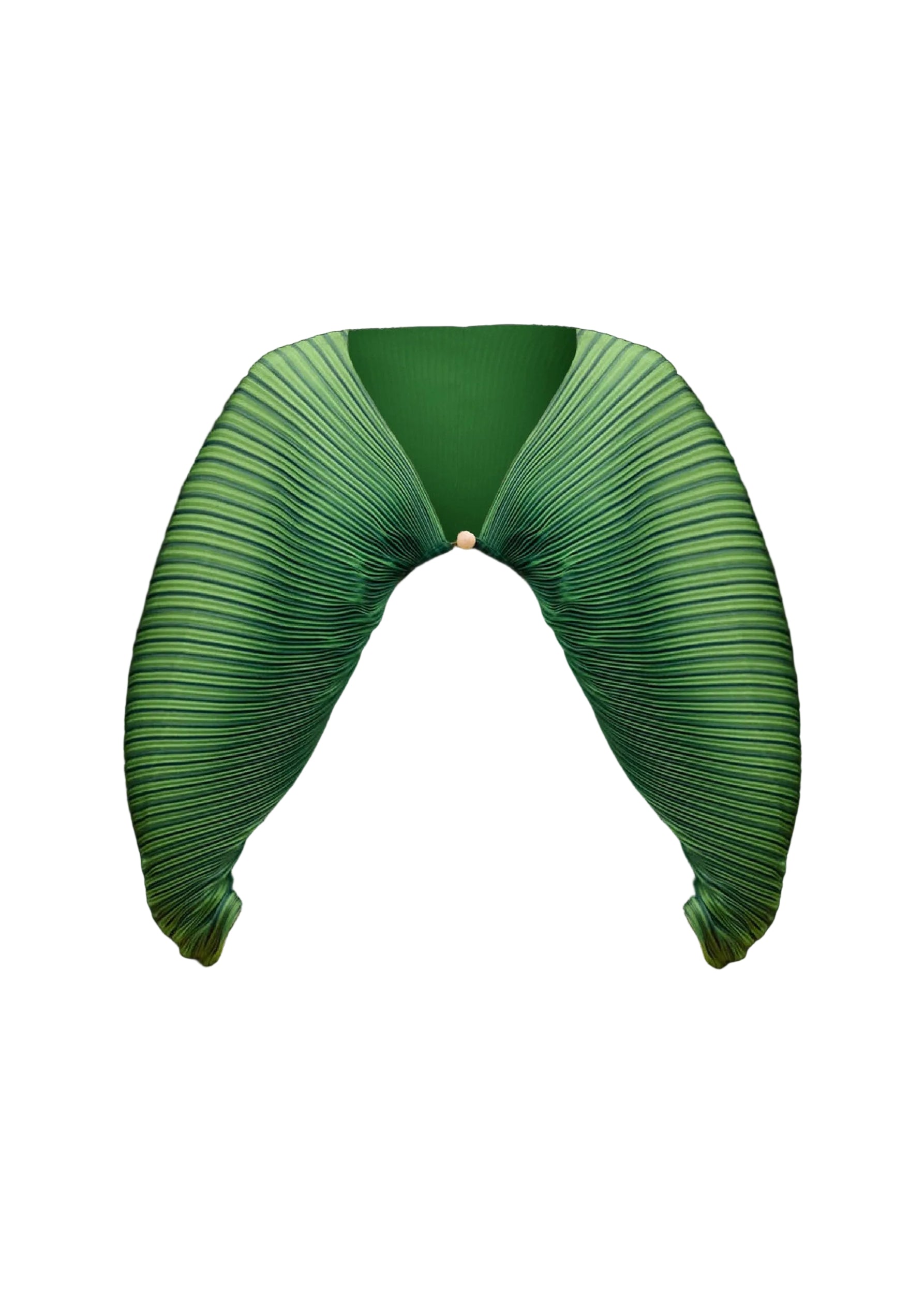 Balu sculptural pleated blouse - Emerald