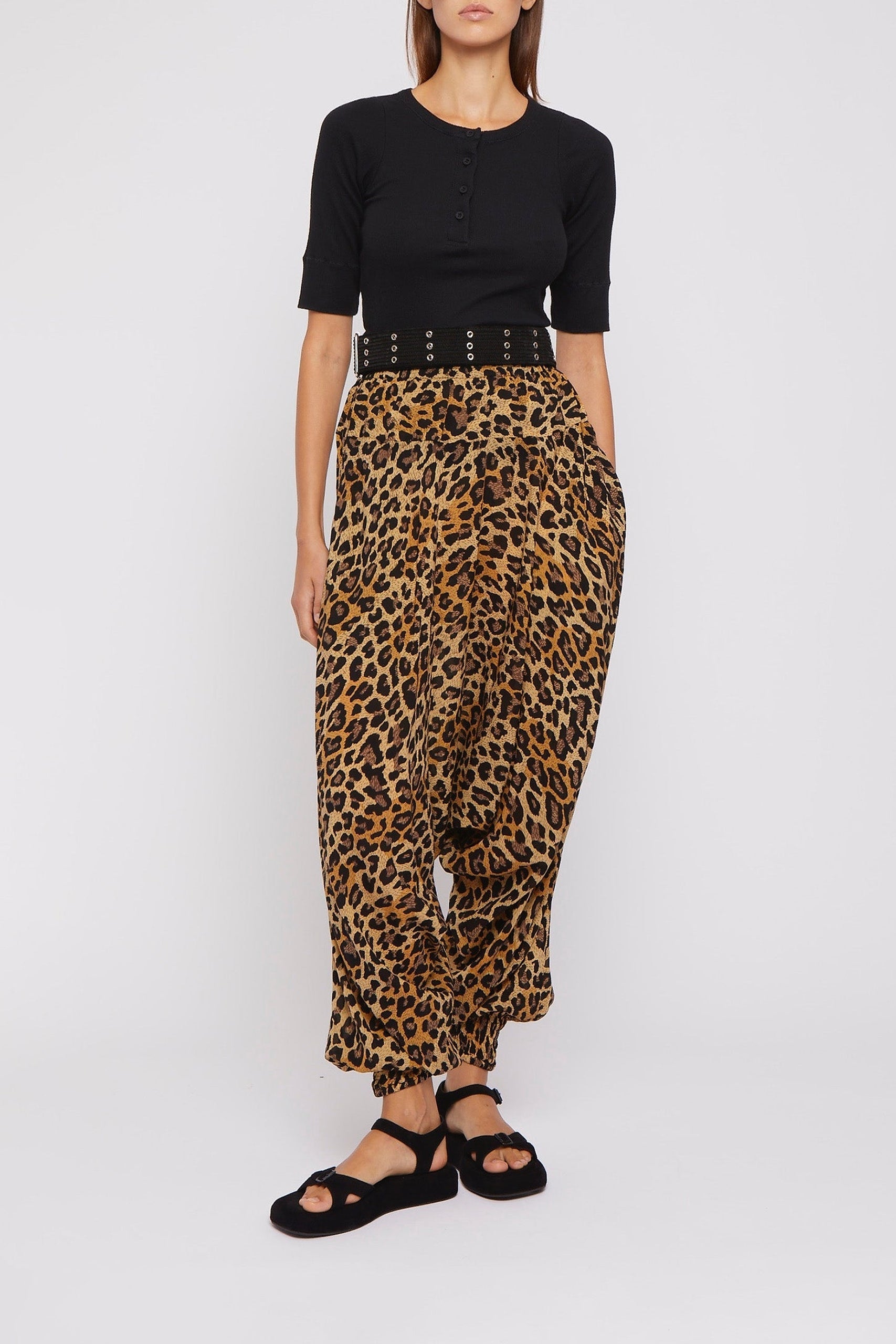 Pantalon sarouel Banana - Leopard