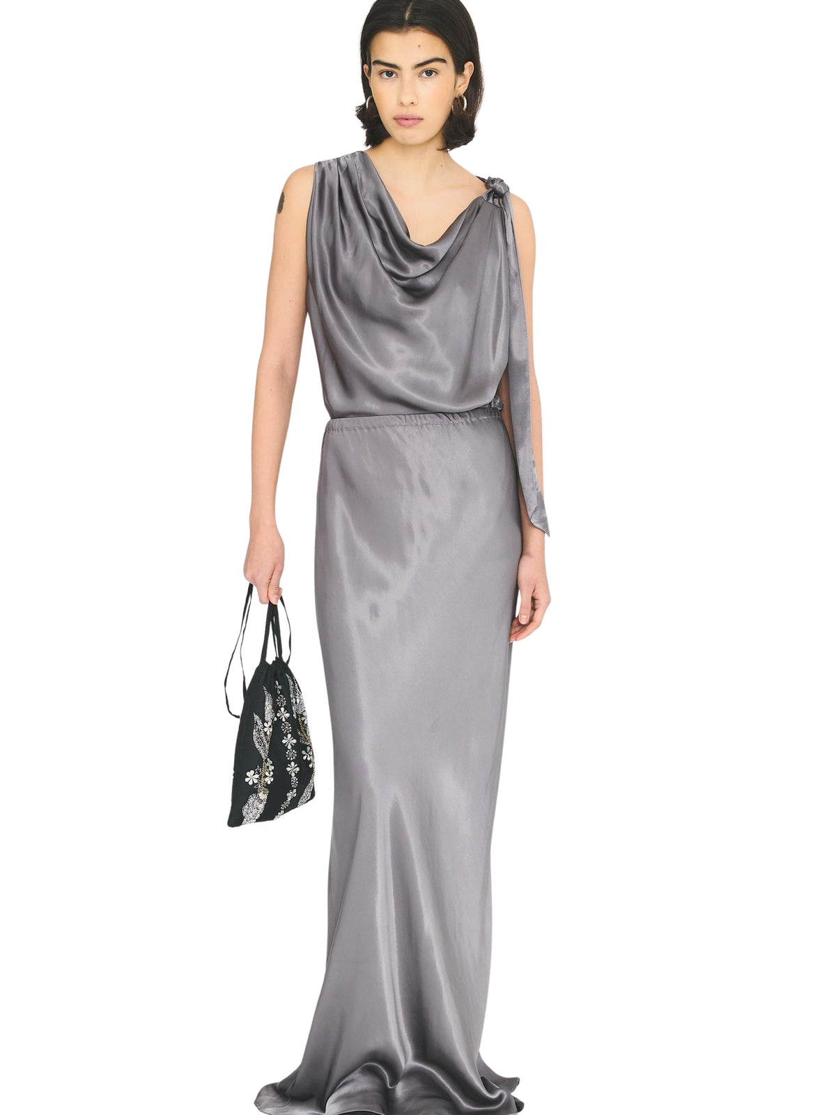 Jupe longue Barbara - Grey