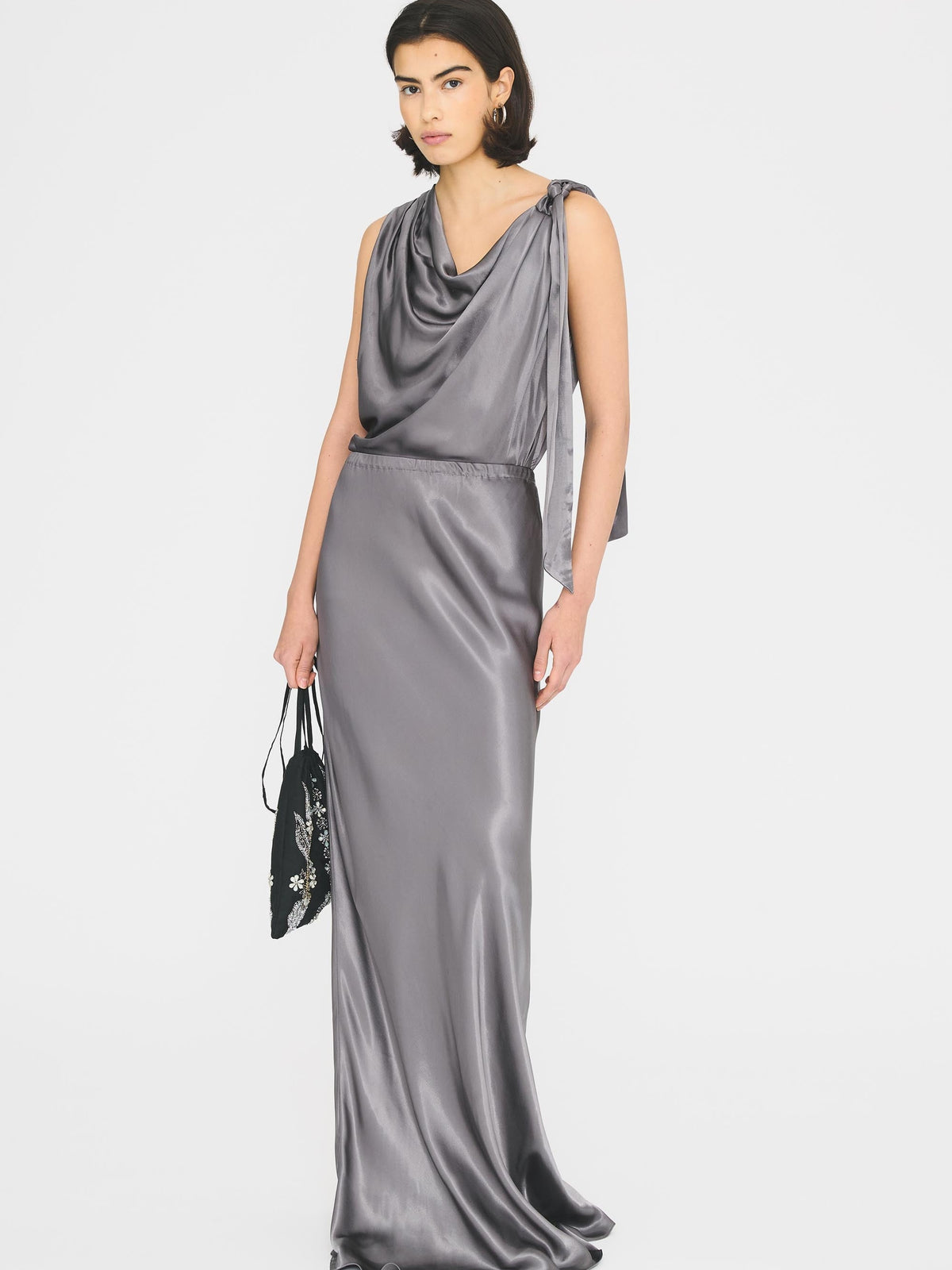 Jupe longue Barbara - Grey