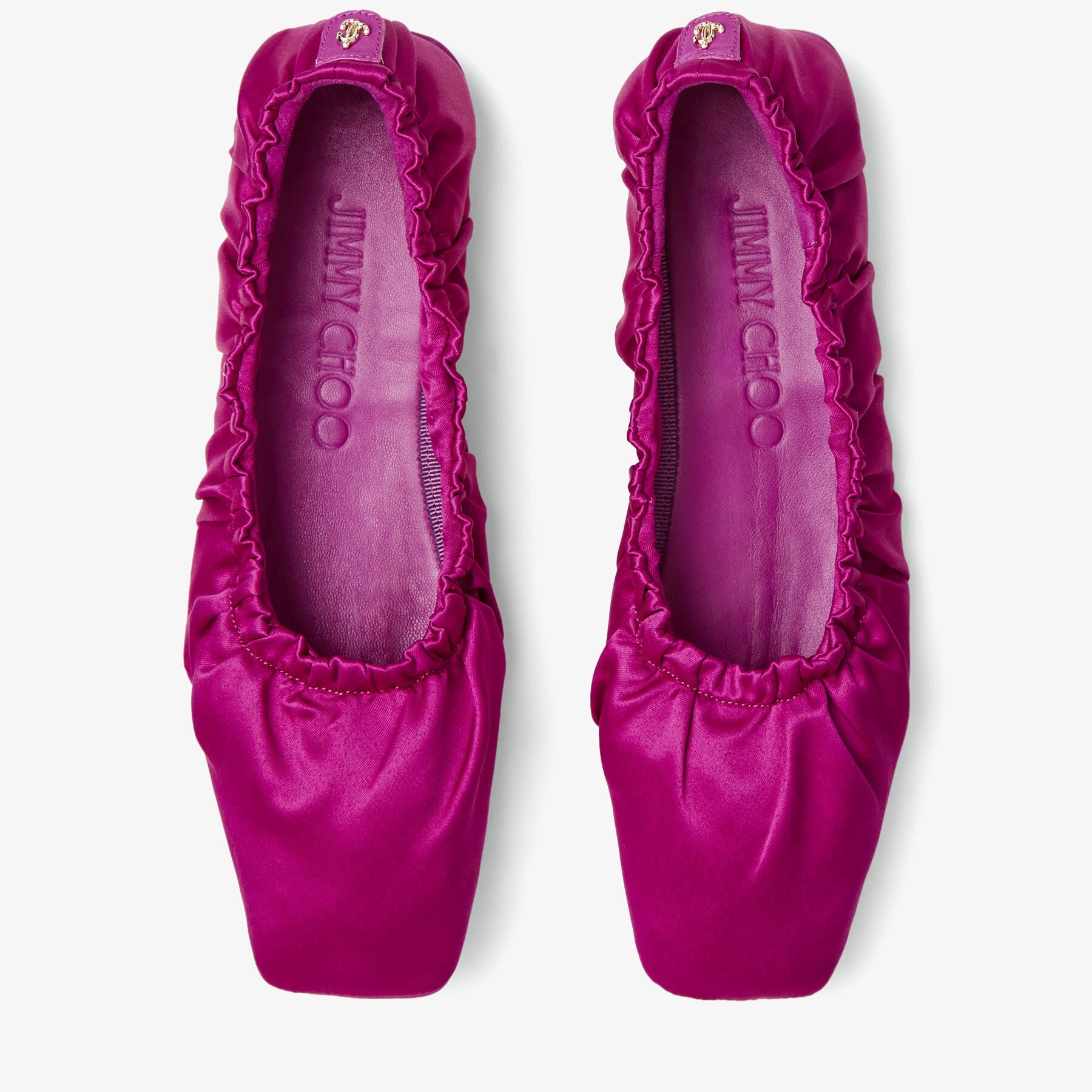 Ballerines plates Bardo - Pink & Violet