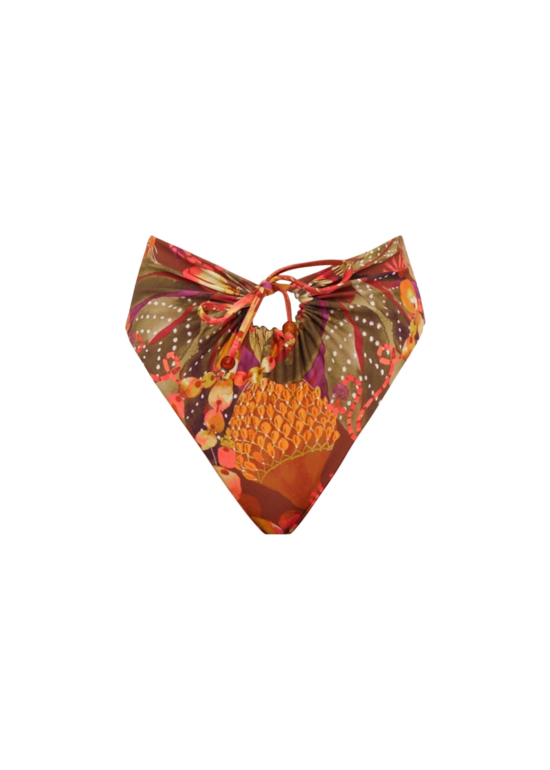 Uwa reversible printed bikini bottoms - Kola Print