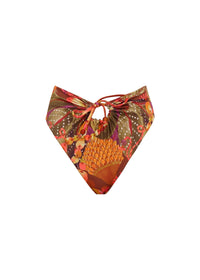 Reversible printed Uwa bikini bottoms - Kola Print