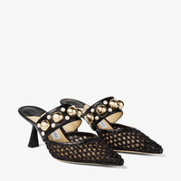 Mules Basette 65 - Black & Gold Mix