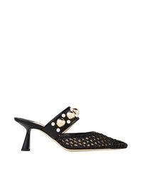 Mules Basette 65 - Black & Gold Mix
